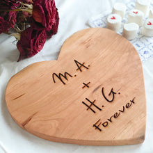 Load image into Gallery viewer, Engraving Heart Charcuterie Board