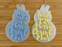Load image into Gallery viewer, Wish You a Merry Christmas Ornaments