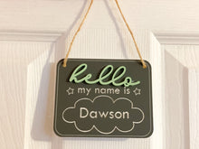 Load image into Gallery viewer, Newborn Announcement Sign