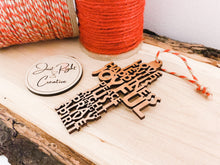 Load image into Gallery viewer, Christmas Cross Ornament -12 Blessing Words