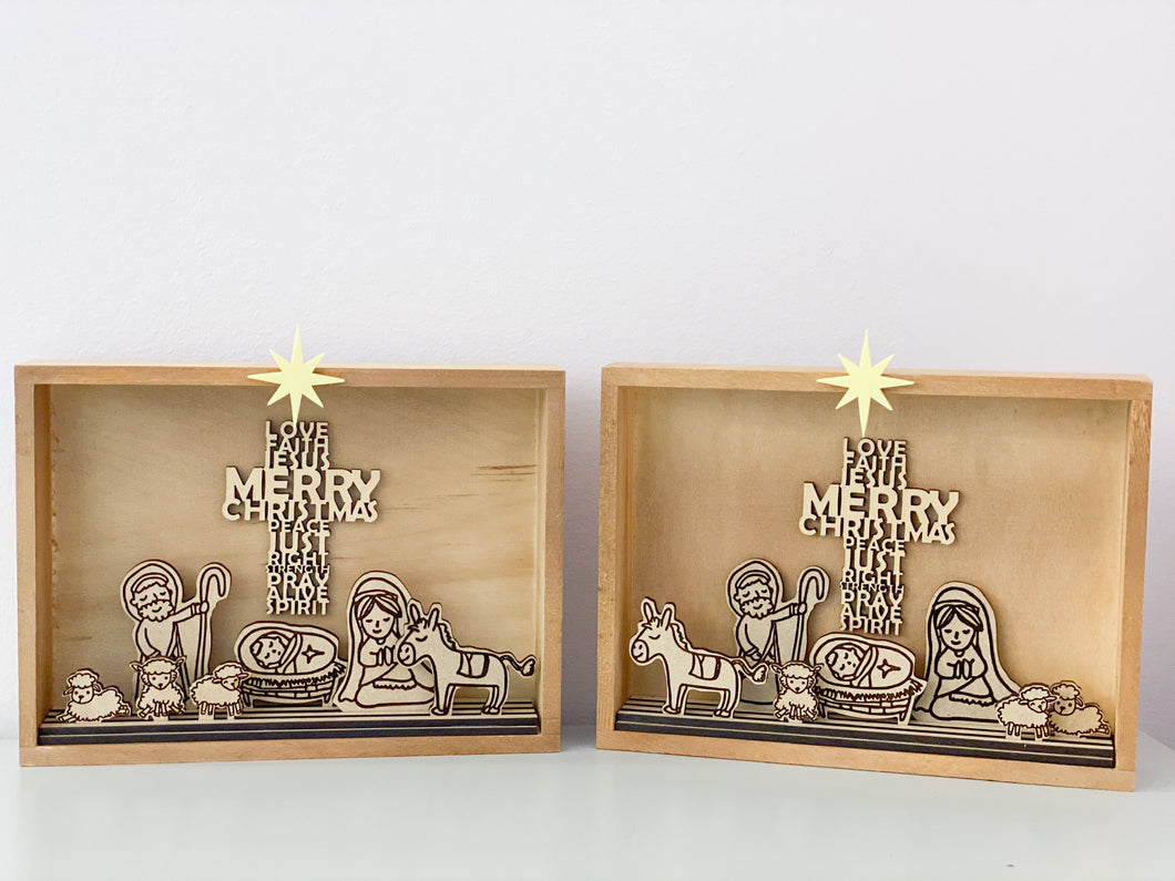 Christmas gift- Nativity Scene Box